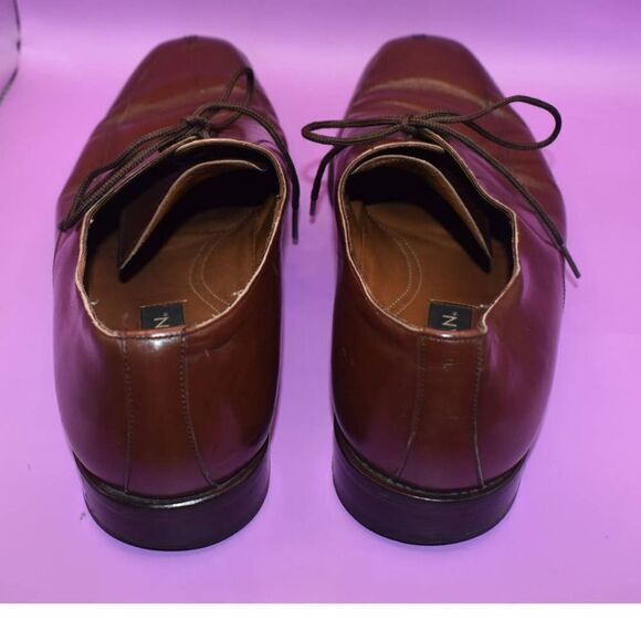 Mezlan Brown Split Toe Derby Lace Up Shoe - 11 - Picture 3 of 4